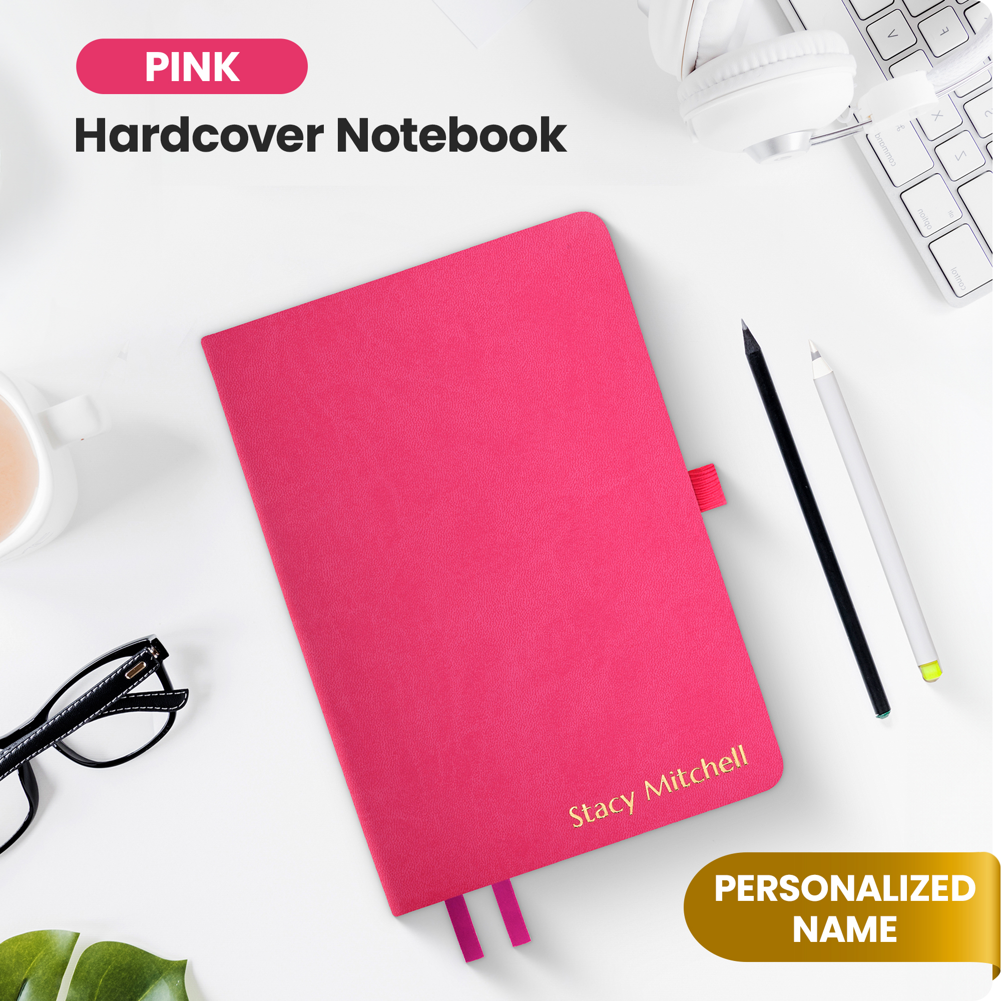 Personalized Journal Notebook - Pink